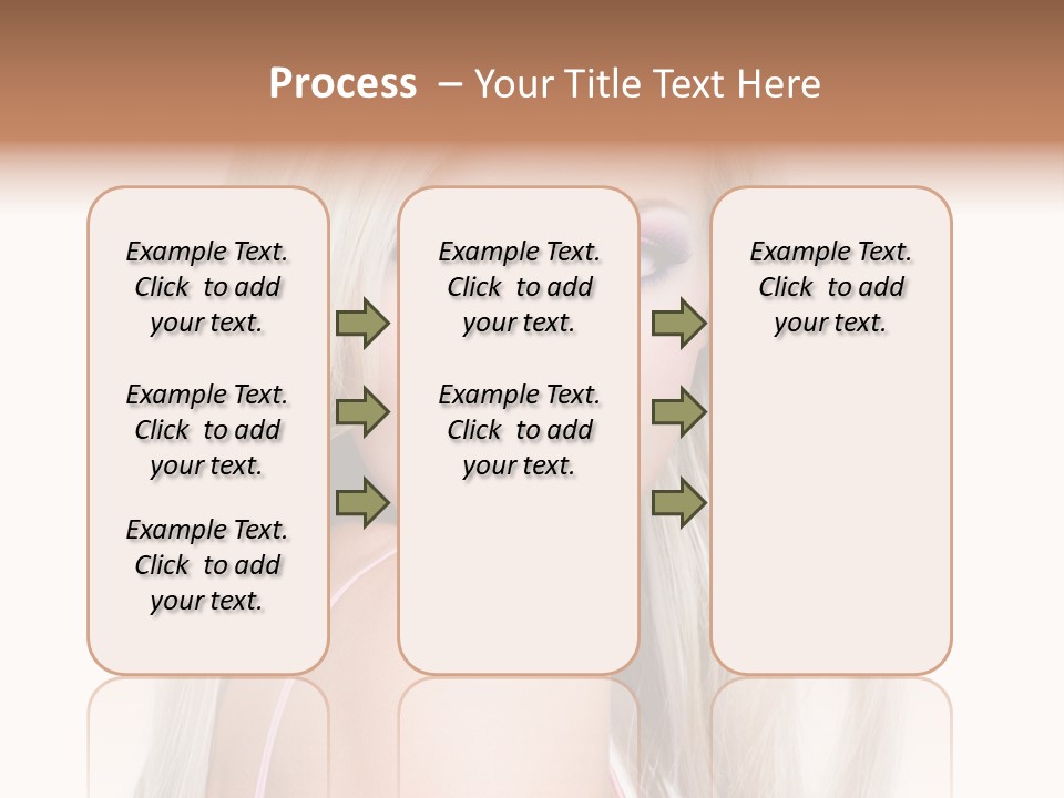 Vibrant Color Portrait Woman PowerPoint Template