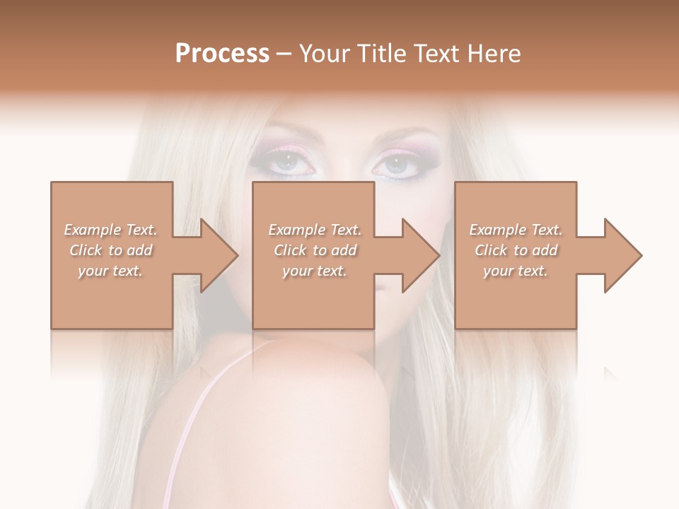 Vibrant Color Portrait Woman PowerPoint Template