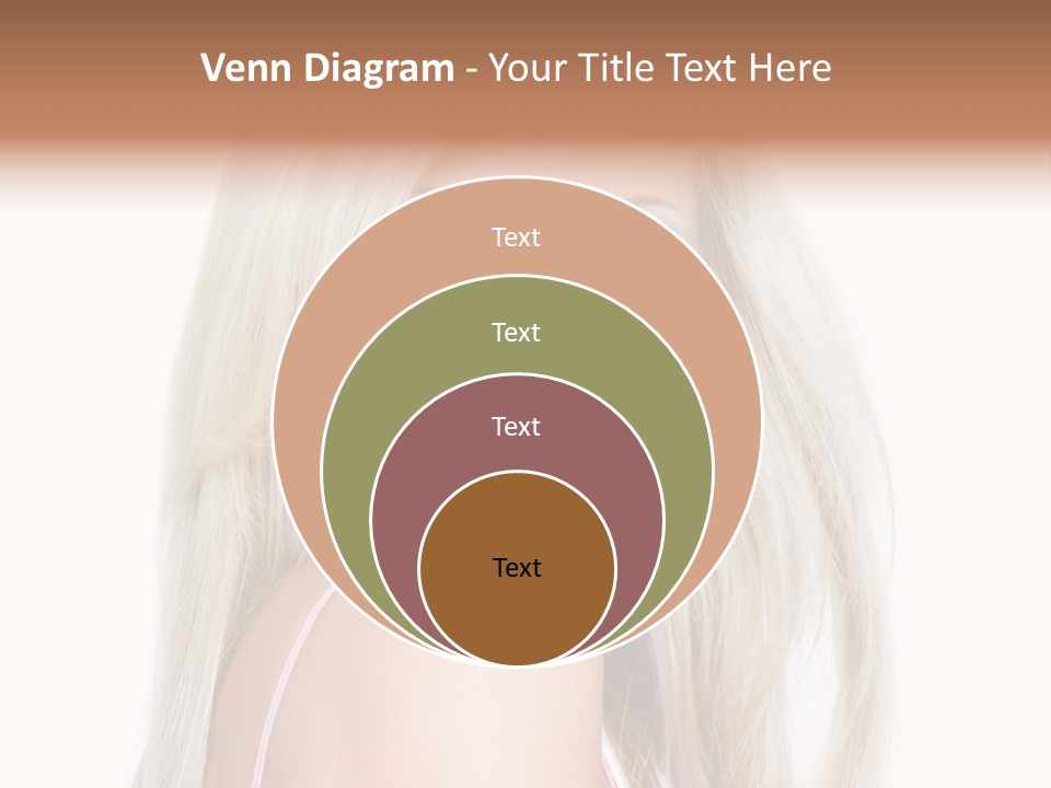 Vibrant Color Portrait Woman PowerPoint Template