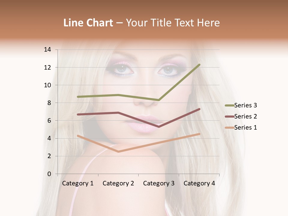 Vibrant Color Portrait Woman PowerPoint Template
