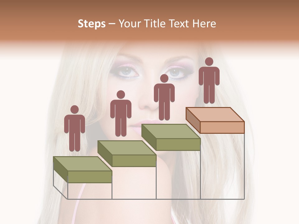 Vibrant Color Portrait Woman PowerPoint Template