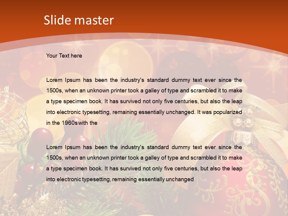 Holiday Shiny New PowerPoint Template
