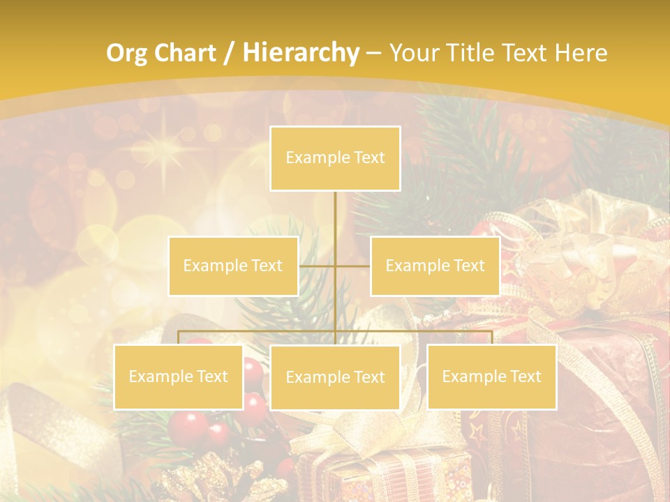 Gold Package Ball PowerPoint Template