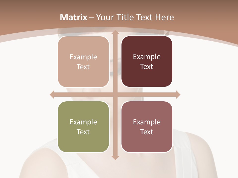 Hairdo Brown Hair PowerPoint Template