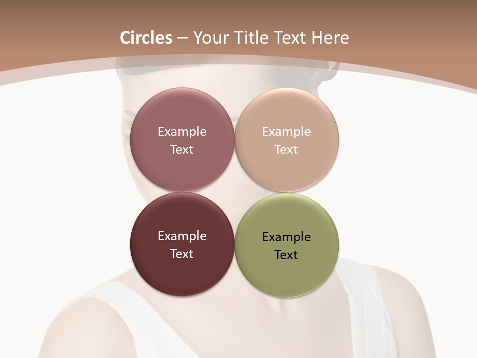 Hairdo Brown Hair PowerPoint Template