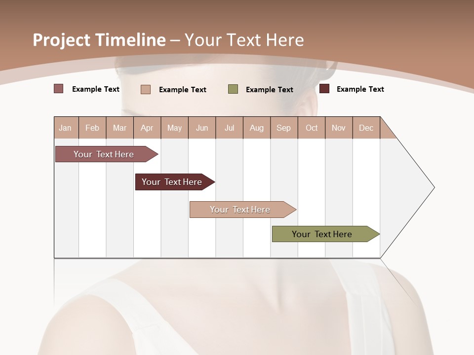 Hairdo Brown Hair PowerPoint Template