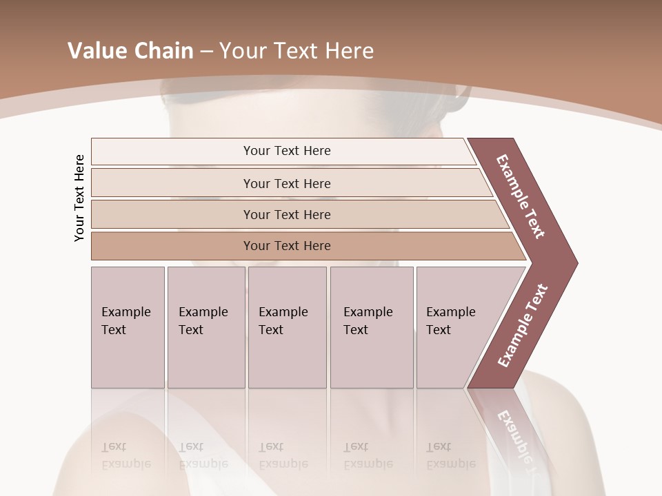 Hairdo Brown Hair PowerPoint Template