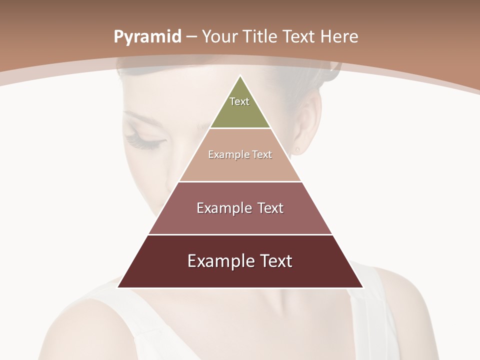 Hairdo Brown Hair PowerPoint Template