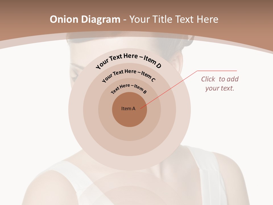 Hairdo Brown Hair PowerPoint Template