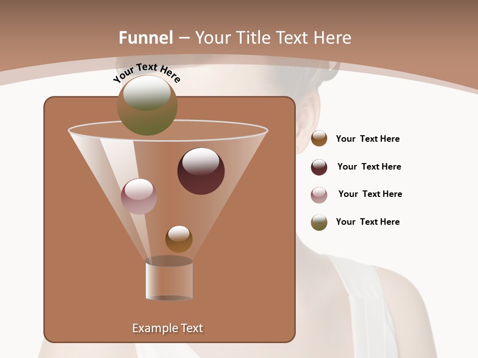 Hairdo Brown Hair PowerPoint Template