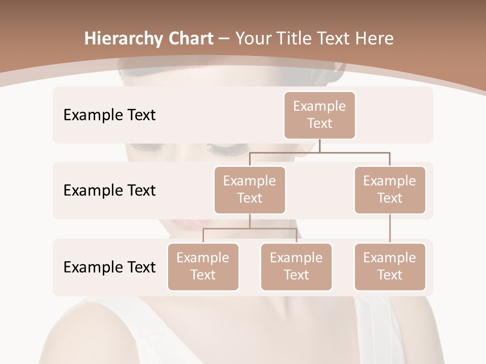 Hairdo Brown Hair PowerPoint Template