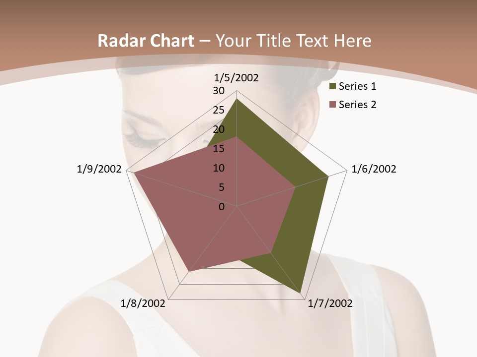 Hairdo Brown Hair PowerPoint Template