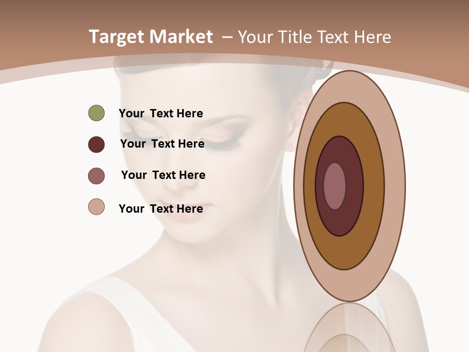 Hairdo Brown Hair PowerPoint Template