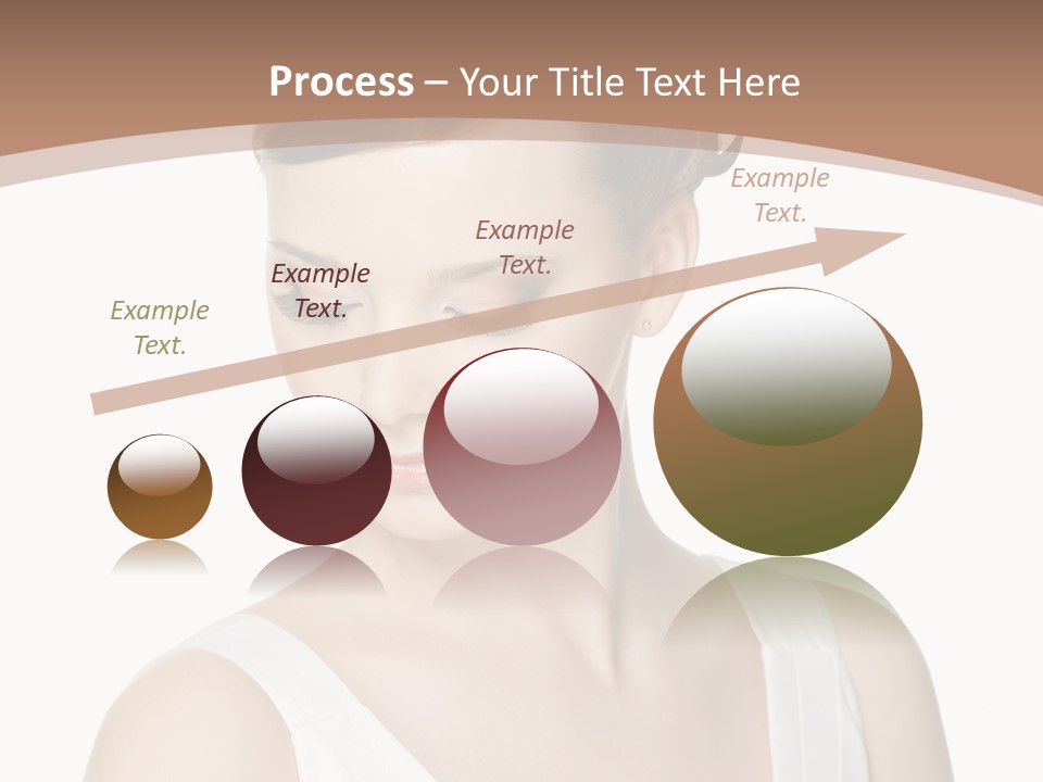 Hairdo Brown Hair PowerPoint Template