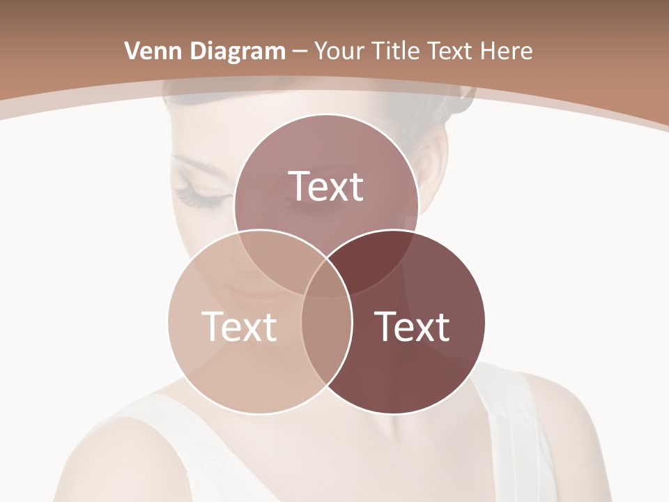 Hairdo Brown Hair PowerPoint Template