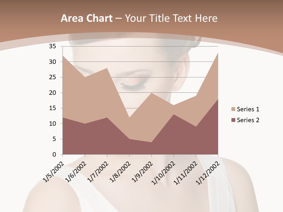 Hairdo Brown Hair PowerPoint Template