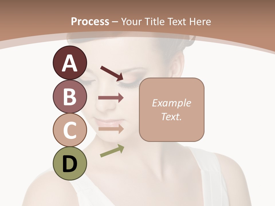 Hairdo Brown Hair PowerPoint Template