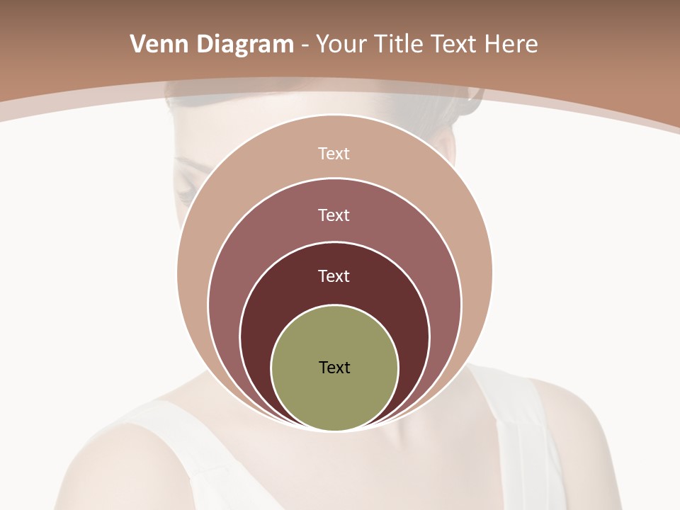 Hairdo Brown Hair PowerPoint Template