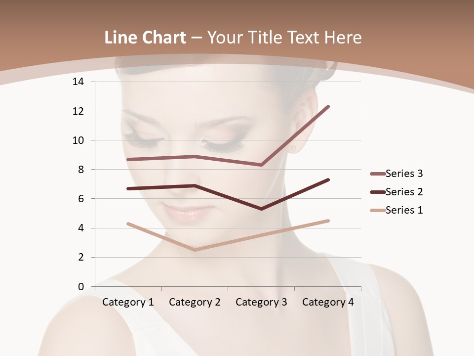 Hairdo Brown Hair PowerPoint Template