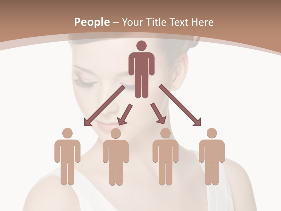 Hairdo Brown Hair PowerPoint Template