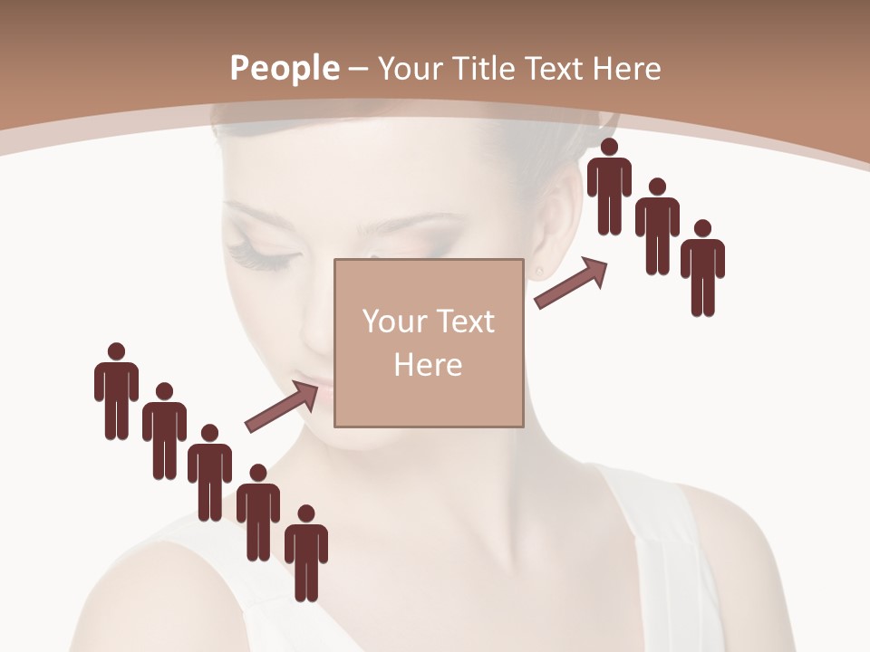 Hairdo Brown Hair PowerPoint Template