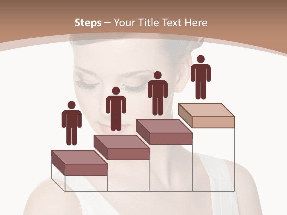 Hairdo Brown Hair PowerPoint Template