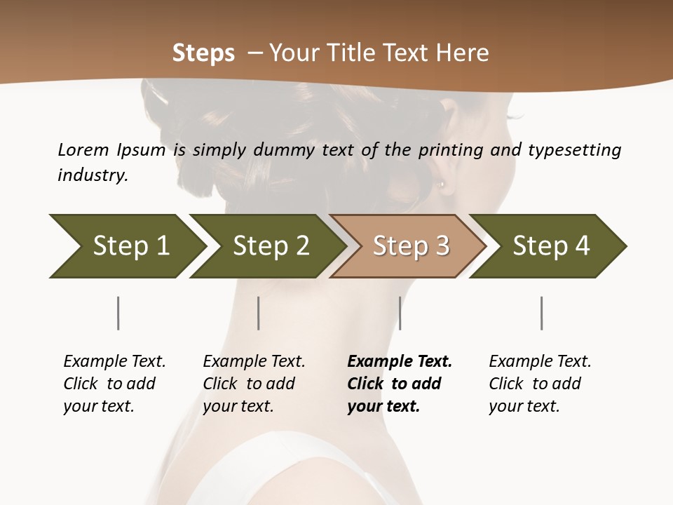 Hairdo Fashionable Hairstyle PowerPoint Template