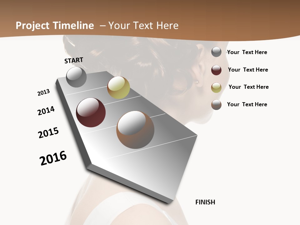 Hairdo Fashionable Hairstyle PowerPoint Template