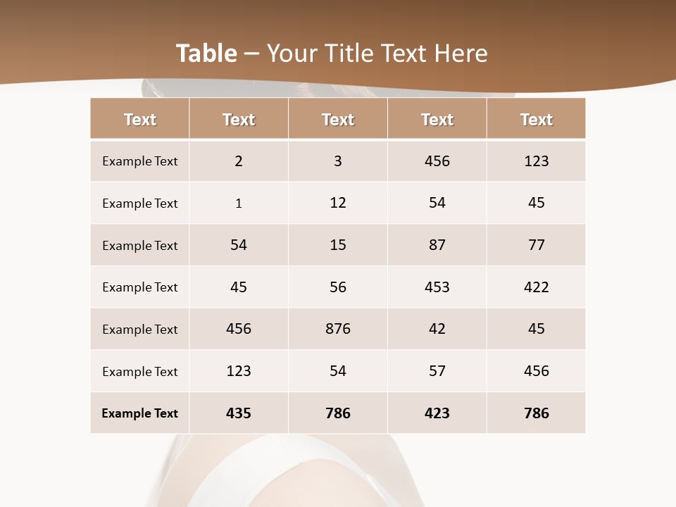 Hairdo Fashionable Hairstyle PowerPoint Template