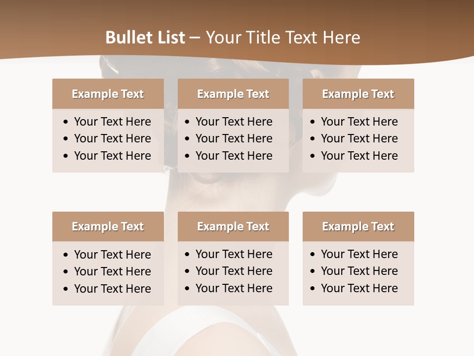 Hairdo Fashionable Hairstyle PowerPoint Template