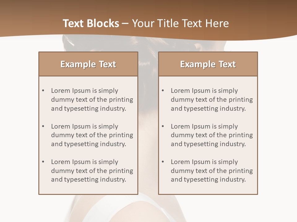 Hairdo Fashionable Hairstyle PowerPoint Template