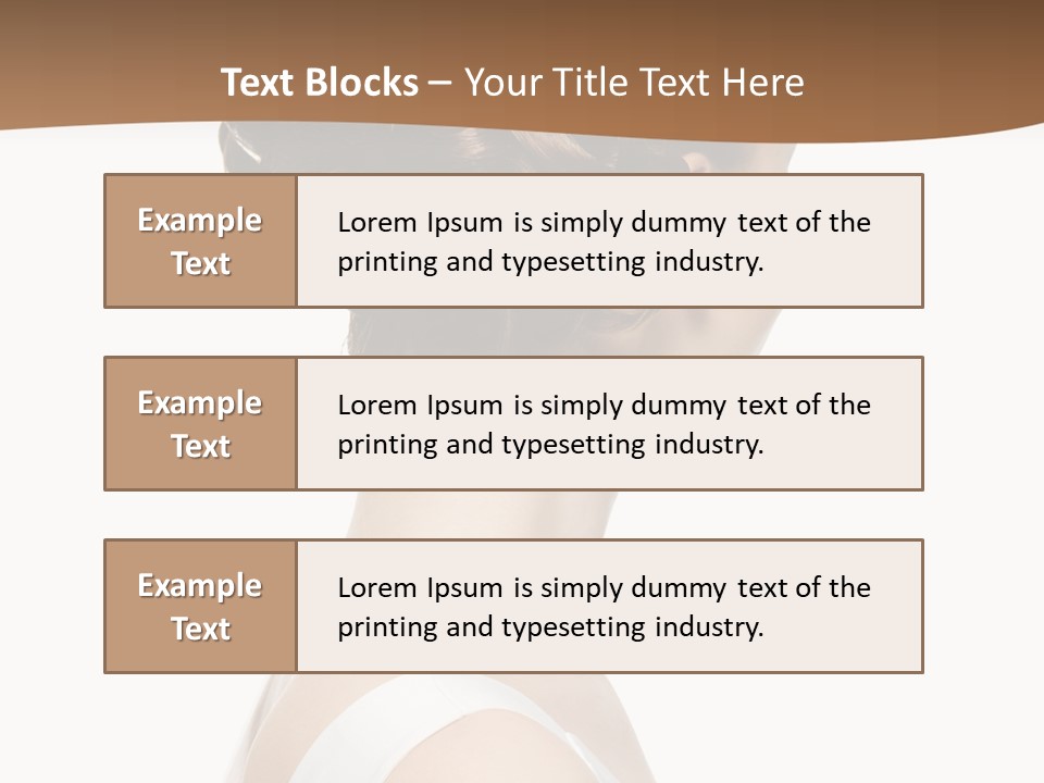 Hairdo Fashionable Hairstyle PowerPoint Template