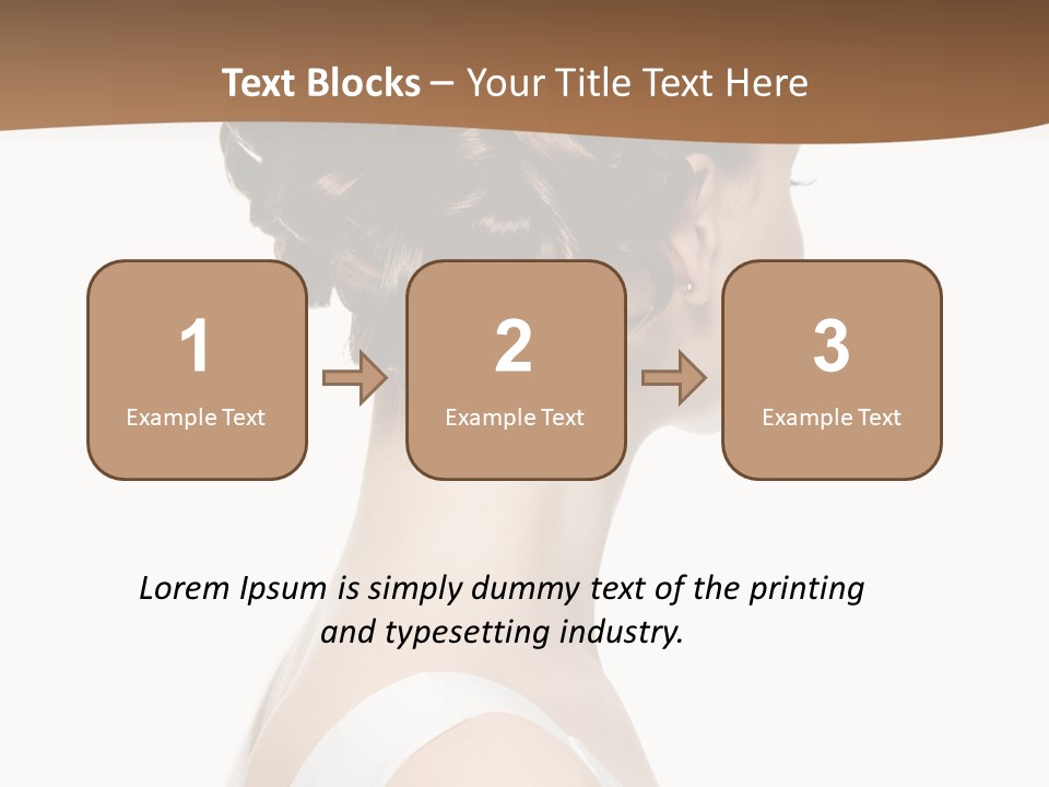 Hairdo Fashionable Hairstyle PowerPoint Template