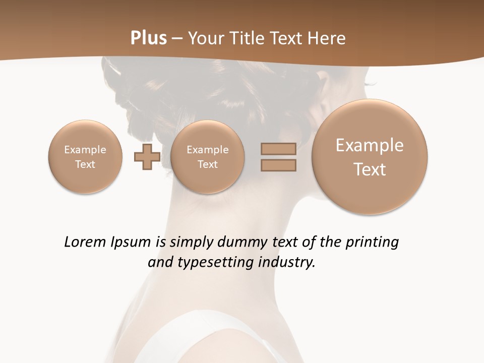 Hairdo Fashionable Hairstyle PowerPoint Template