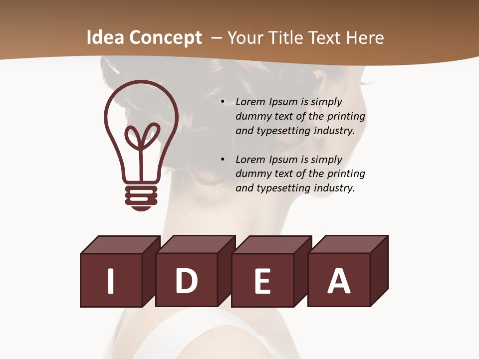 Hairdo Fashionable Hairstyle PowerPoint Template