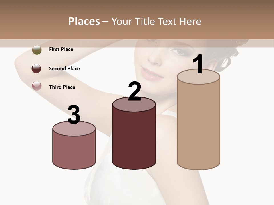 Copy Space White Background Profile PowerPoint Template