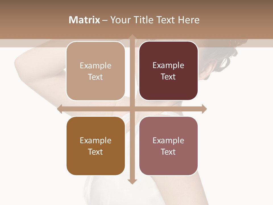 Copy Space White Background Profile PowerPoint Template