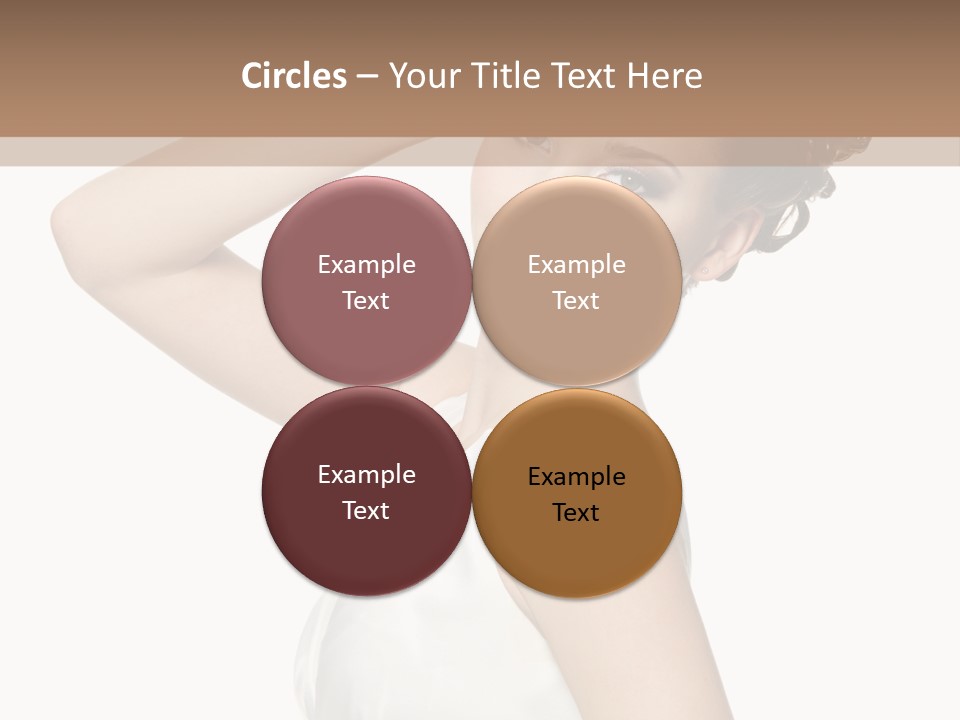 Copy Space White Background Profile PowerPoint Template