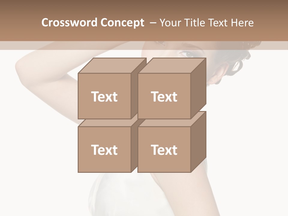 Copy Space White Background Profile PowerPoint Template