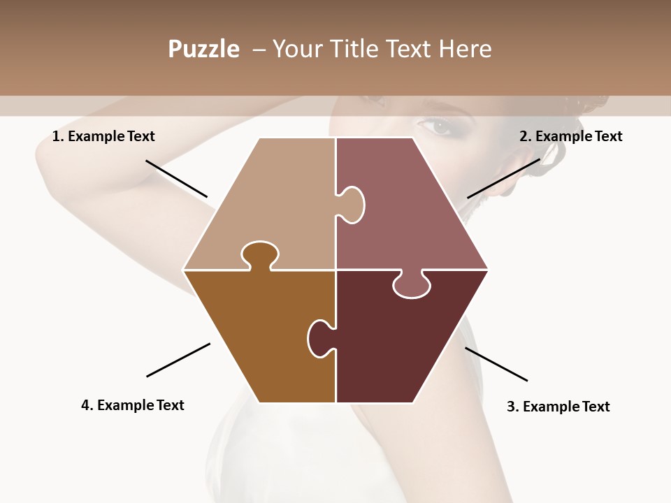 Copy Space White Background Profile PowerPoint Template