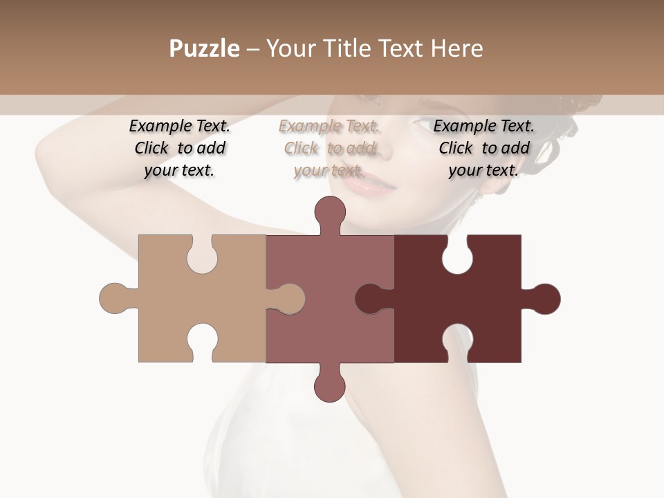 Copy Space White Background Profile PowerPoint Template