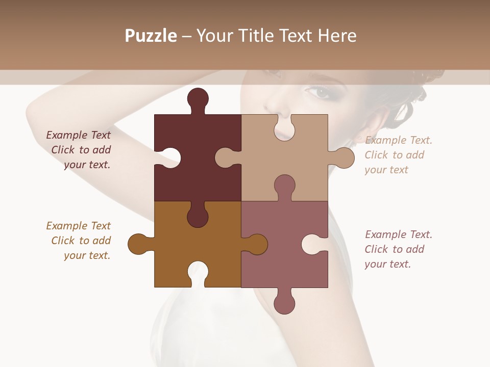 Copy Space White Background Profile PowerPoint Template