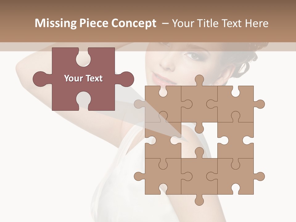 Copy Space White Background Profile PowerPoint Template