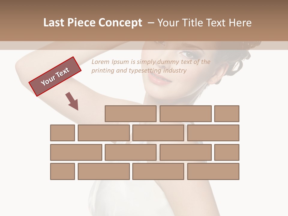 Copy Space White Background Profile PowerPoint Template