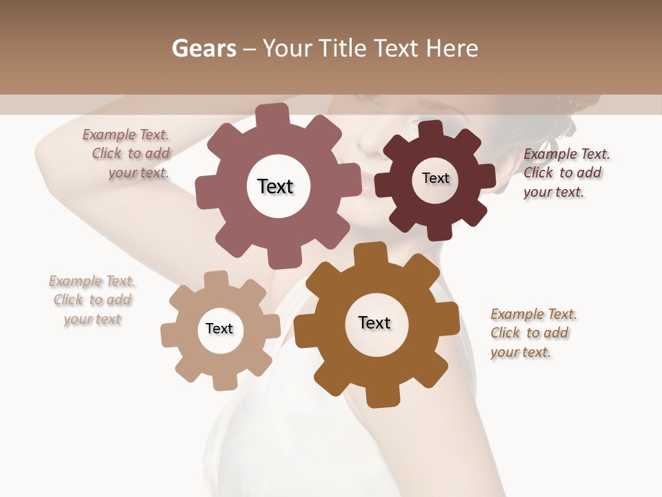 Copy Space White Background Profile PowerPoint Template