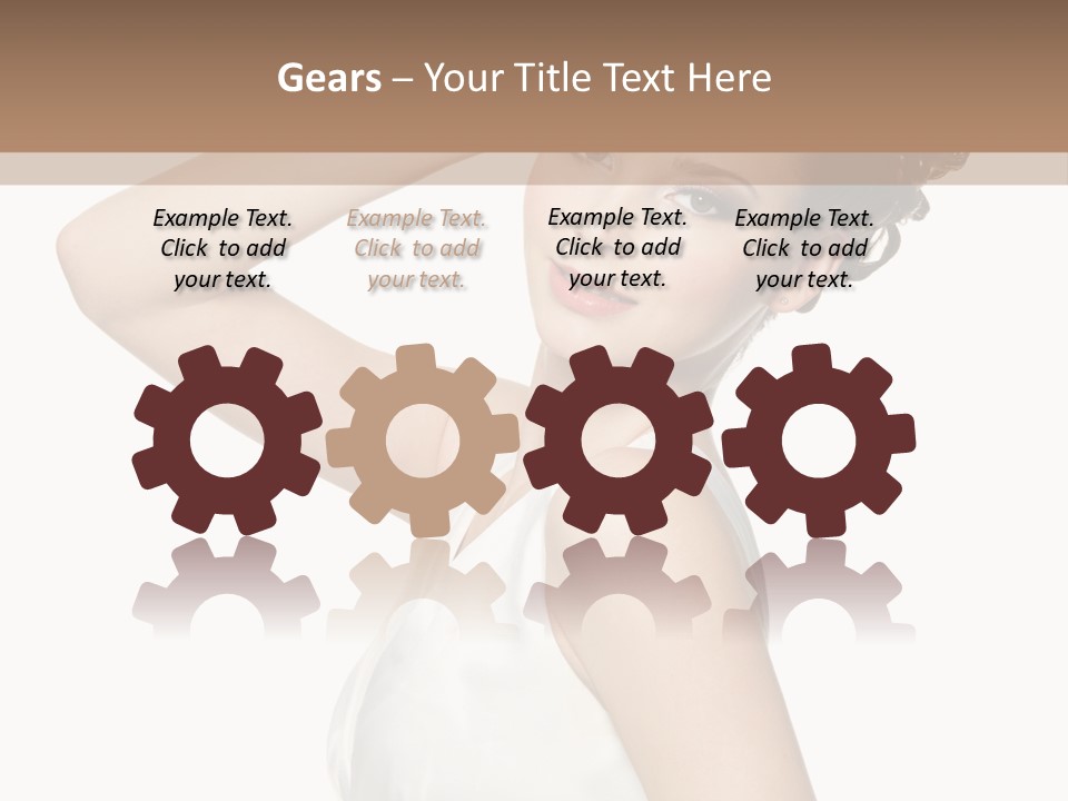 Copy Space White Background Profile PowerPoint Template