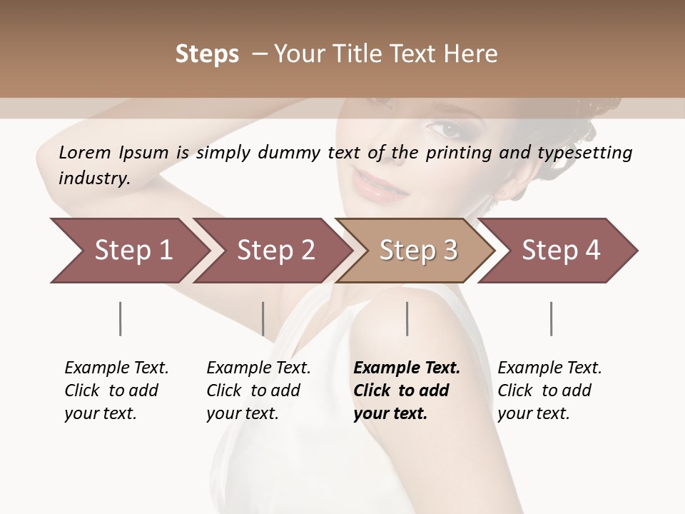 Copy Space White Background Profile PowerPoint Template