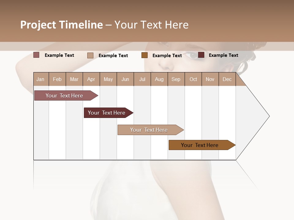 Copy Space White Background Profile PowerPoint Template