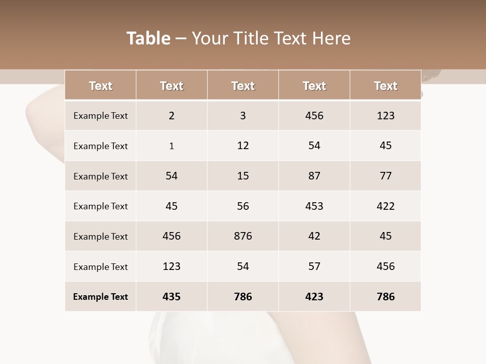 Copy Space White Background Profile PowerPoint Template