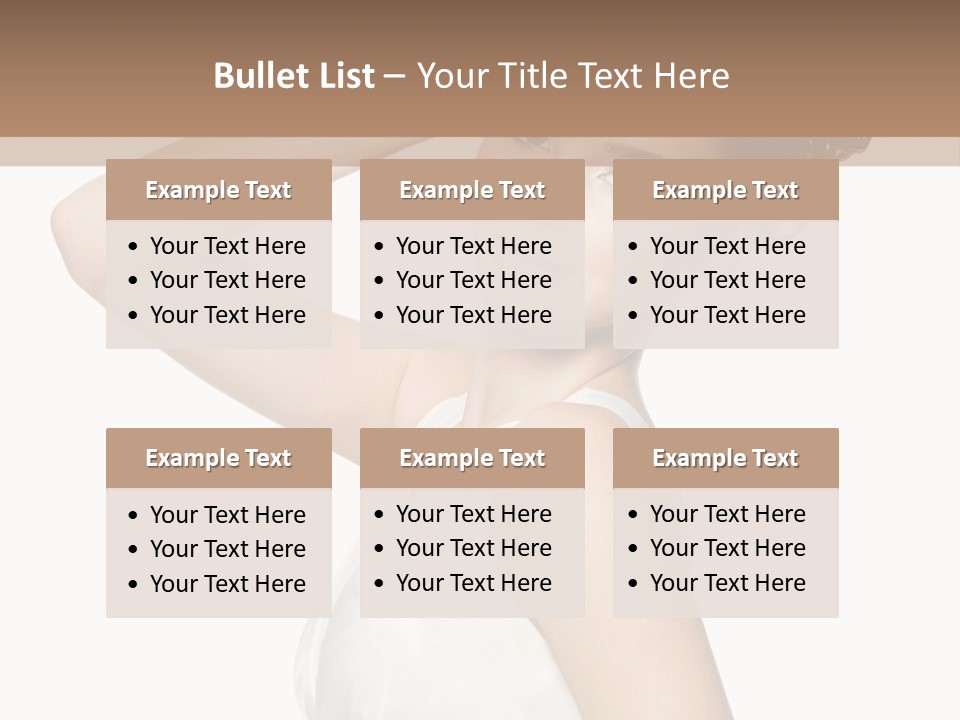 Copy Space White Background Profile PowerPoint Template